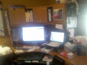 "messy desk