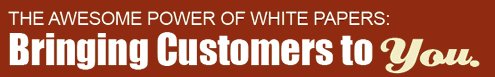 The Awesome Power of White Papers: Bringing Customers to You